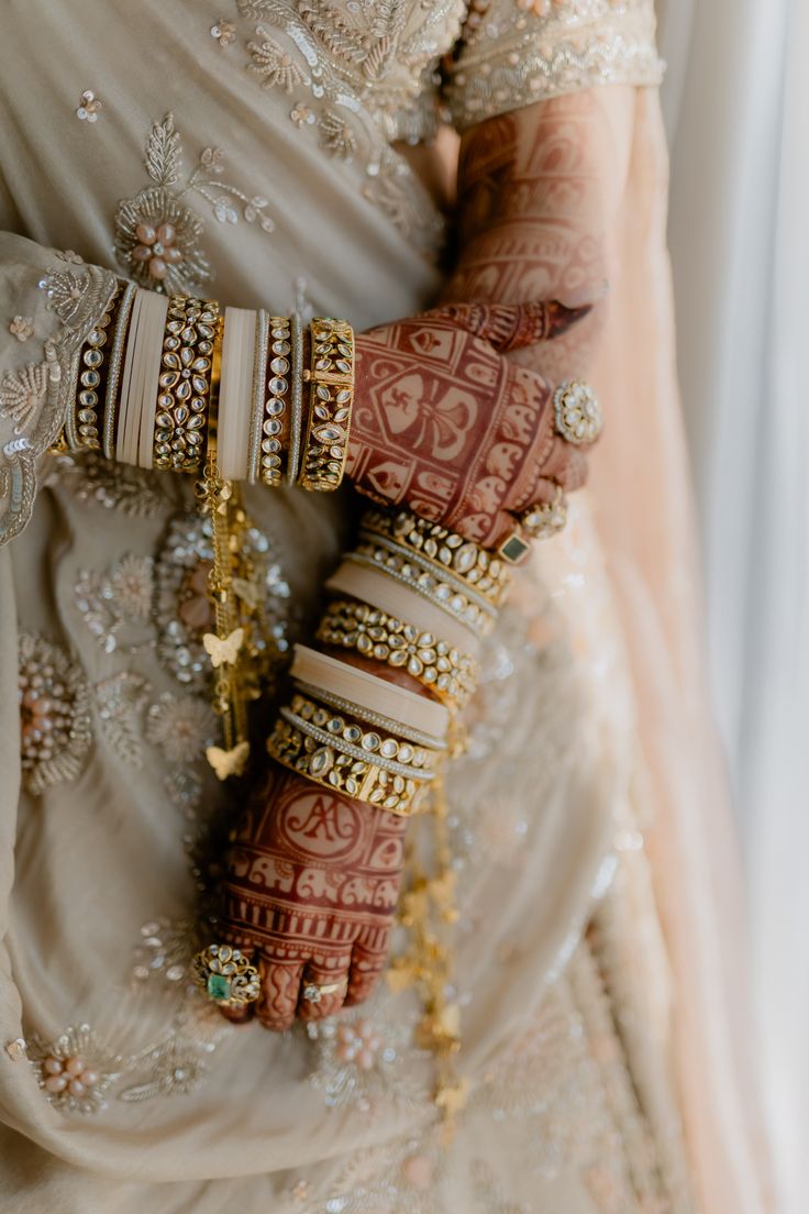Indian bride with jewelry